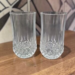 Cristal D'Arques Durand Longchamp Tumbler, Set Of 2, Vintage Water Glasses